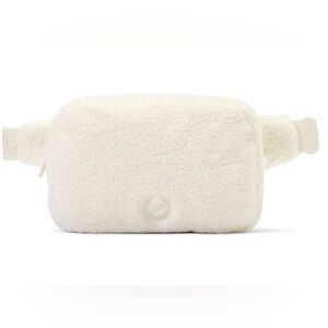 BNWT Victoria's Secret Pink White Fuzzy Belt Bag